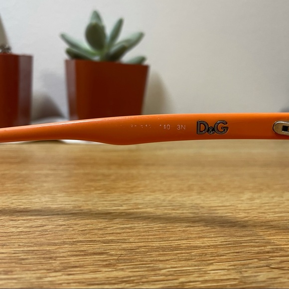 Dolce & Gabbana Orange Tortoise Aviator sunglasses